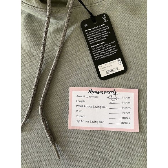 Allbirds The R&R Hoodie Hazy Pine Green Women’s Size XL NWT $128 - Picture 5 of 5